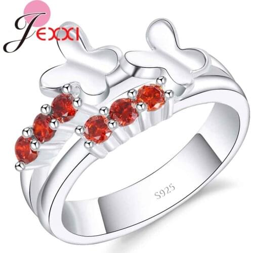 New Listing Womens 925 Sterling Silver Finger Rings With Shiny AAA+ Cubic Zircon CZ Stone Factory Price