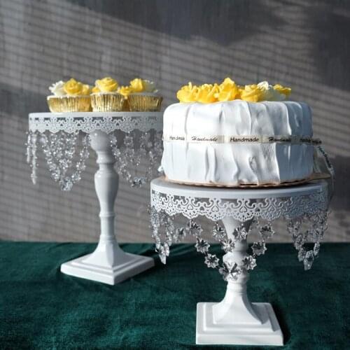 SWEETGO snow crystal cake stand for fondant backing tools for wedding party event dessert plate lace edge cakepops sweet table