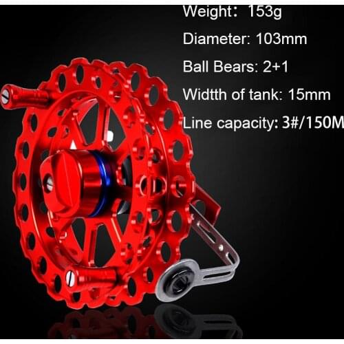 Full Metal Fish Line Reel Hand Wheel 2+1BB Right handed Fishing Wheels Aluminum CNC Ultralight Hand Reel Force Release Button