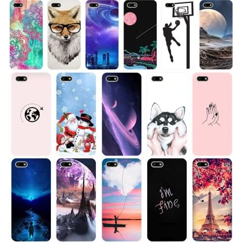 U Silicone case For Huawei Honor 7A Case 5.45" inch Soft Phone Case Huawei Honor 7A 7 A DUA-L22 Russian Back Cover Coque bumper