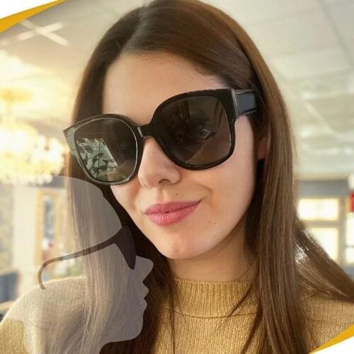 Square acteate frame sunglasses women fashion style grey lens