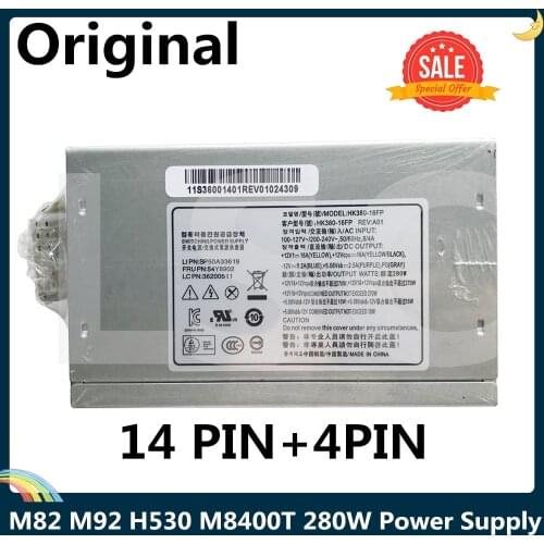 LSC For Lenovo M82 M92 H530 M8400T 280W Power Supply HK380-16FP PS-4281-02 FSP280-40EPA 54Y8896 54Y8859 54Y8902 14 PIN+4PIN