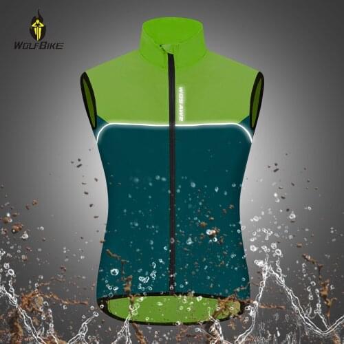 WOLFBIKE Breathable Short Sleeve Cycling Jacket Reflective Wind Coat Windproof Ultralight Washable MTB Bike Downhill Jersey