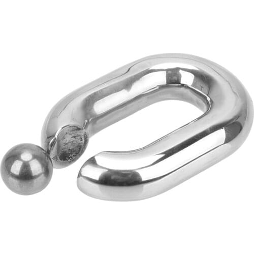 Delay Ejaculation Male Heavy Duty Ball Scrotum Stretcher Metal Penis Bondage Cock Ring Sex Toys Stainless steel Penis Rings