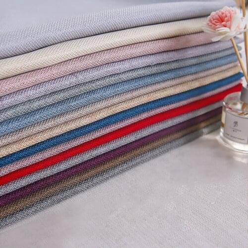 100*150cm Upholstery Sewing Linens Fabric By the Meter Plain Material for Home Textile DIY Cushion Cover Tablecloth