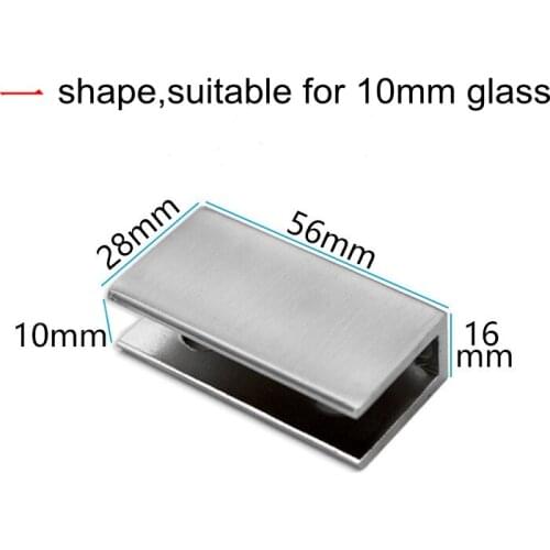 2PCS Zinc Alloy Clamps Clips Support Brackets Glass clamp Hardware