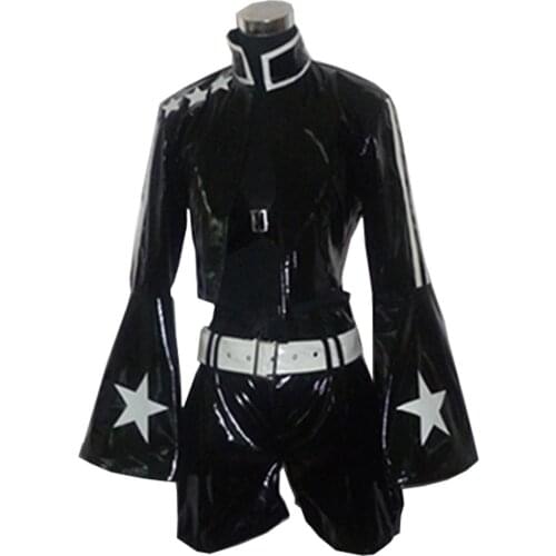 2017 BRS Black Rock Shooter Black Gold Saw Cosplay Costume Custom Set