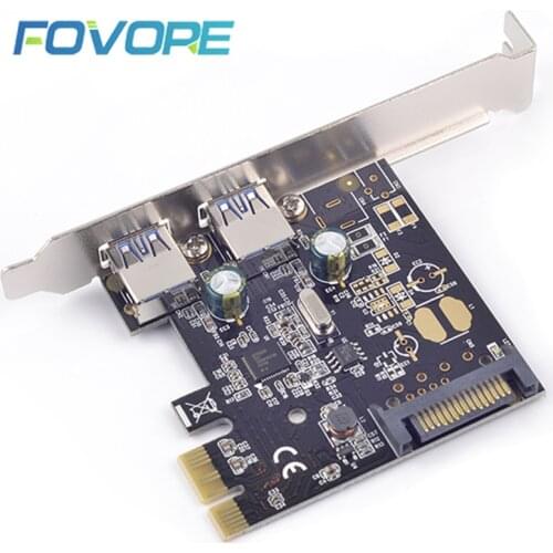 USB PCI e Adapter PCI e to 2 ports USB 3.0 Adapter Expansion Card USB3.0 PCI express slot Converter NEC chip