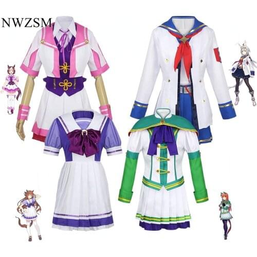 Anime Pretty Derby cosplay costume Special Week Silence Suzuka Tracy Small chestnut cap cartoon game cosplay costume