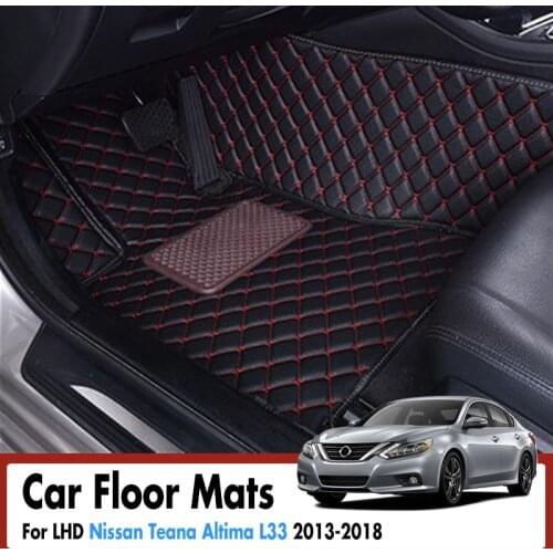 Car Floor Mats For Nissan Teana Altima L33 2018 2017 2016 2015 2014 2013 Auto Interior Carpets Dash Foot Pad Accessories Protect