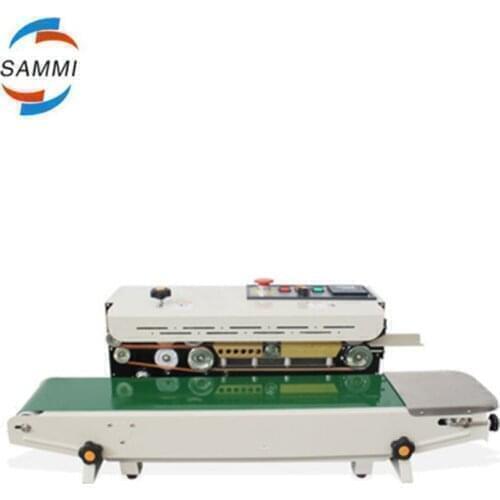 Free shipping Automatic horizontal plastic film bags heat sealing machine continuous band sealer machine