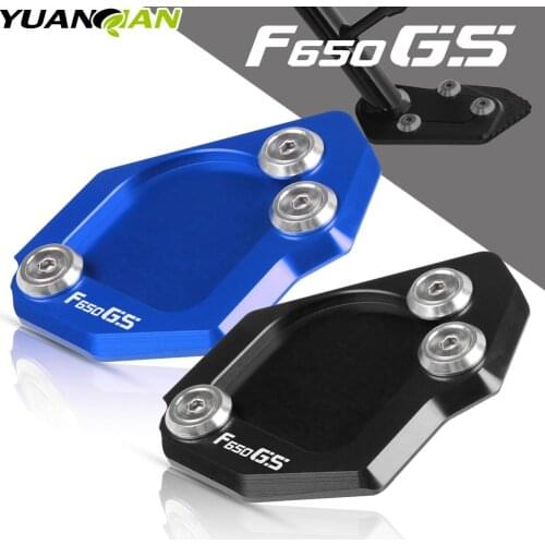Motorcycle CNC Side Stand Enlarger Plate Kickstand Enlarge Foot shelf For BMW F650GS F650 GS 2008-2014 F700GS F700 GS 2008-2017