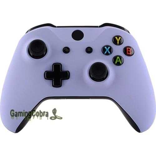 EXtremeRate Light Violet Soft Touch Faceplate Top Housing Shell Case for Xbox One S / X Controller (1708)
