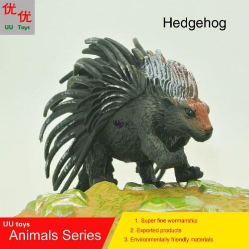 Hot toys:Hedgehog(Hedgepig,Hystrix hodgsoni; Ericius;Porcupine) Simulation model Animals kids toys children educational props