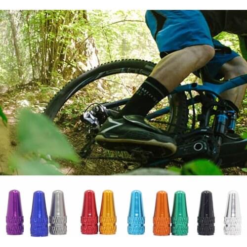Bicycle Aluminum Alloy Valve Cap 20PCS French Style Bike Bicycle tire Valve Cap dust Cap 1.0