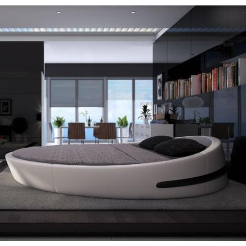 European design round soft bed home bedroom furniture set