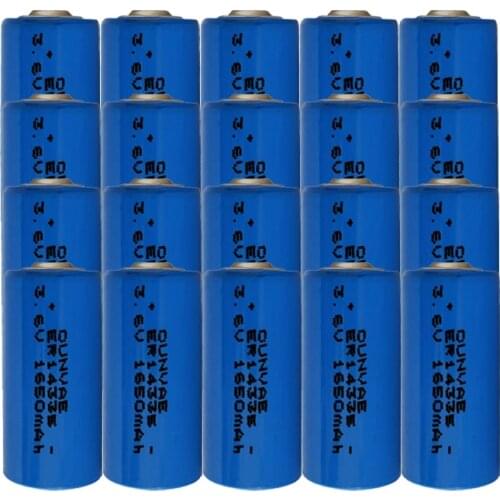 20PCS 2/3AA ER14335AX ER14335 14335 3.6V 1650mah Lithium battery For Intelligent water meter electric meter medical device