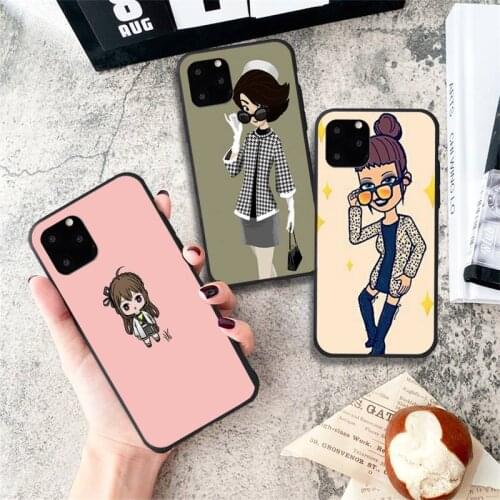 Fashion girl Phone Case for iPhone 11 12 Pro mini pro XS MAX 8 7 6 6S Plus X 5S SE 2020 XR