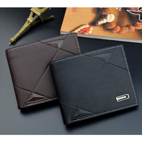 Male Wallet Credit ID Card Holder Fashion Wallets Men Short Purse Money Business Standard Cartera Hombre Slim High Quality X34C