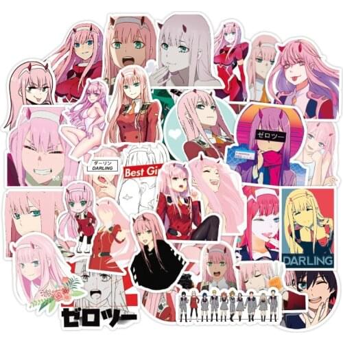 10/30/50pcs/pack Japanese Anime DARLING In The FRANXX Stickers For Refrigerator Car Helmet DIY Gift box Bicycle Guitar Notebook