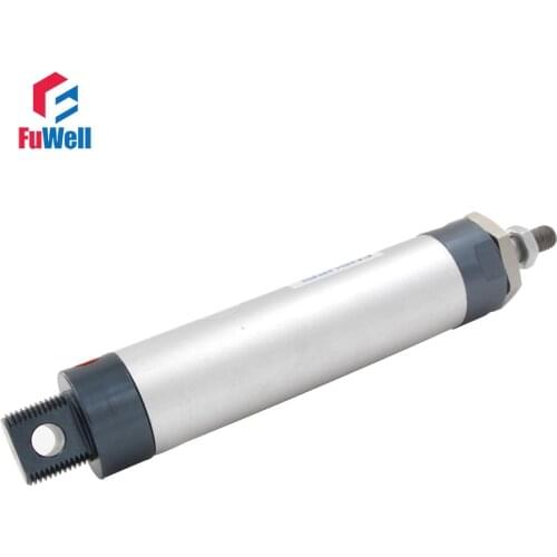 MAL Type Aluminum Alloy Single Rod 16mm Bore 25/50/75/100/125/150/200/250/300/400mm Stroke Double Acting Pneumatic Air Cylinder