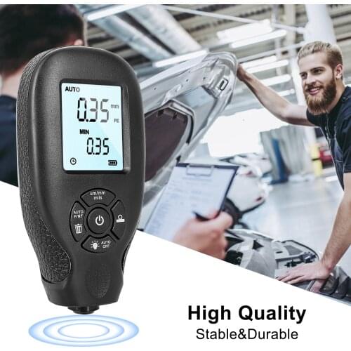 HW-300 Digital Coating Thickness Gauge 0-2000UM Portable Manual Car Paint Thickness Meter Measuring Paint Thickness Tool