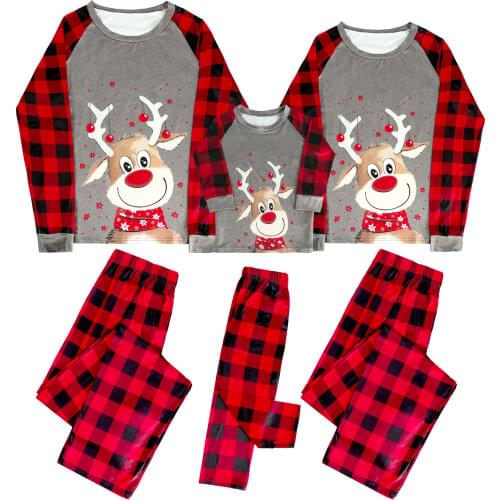 Family Christmas Pajamas 2020 Adult Matching Xmas Sleepwear Set Kids Boys Elf New Year Nightwear Mother Daddy Festival Deer Pjs