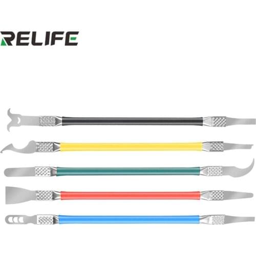 Relife RL-049B Crowbar Set Motherbother IC Pry Disassembly Repair Scraper Cleaning Knife Double-headed CPU Glue Removal Tool