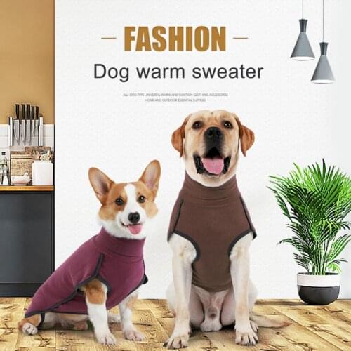 Sleeveless Stylish Puppy Warm Indoor Shirt Casual Puppy Knitwear High Collar for Small Medium Large Dogs