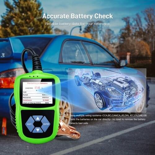 12V&24V B100 Universal Car Battery TesterCar Repairing Auto Diagnostic Check Vehicle Charging Cranking Scanner Tool