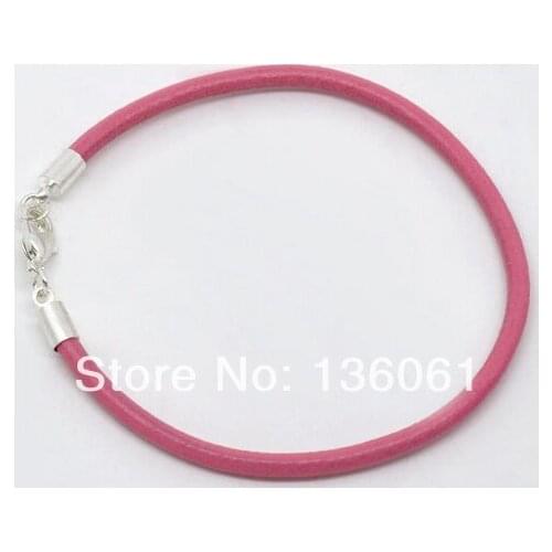 Vintage Silver Mixed Style Clasp Good Luck Charms Leather Bracelet Bangle For Women DIY Jewelry Clothing Accessories HOT P1435