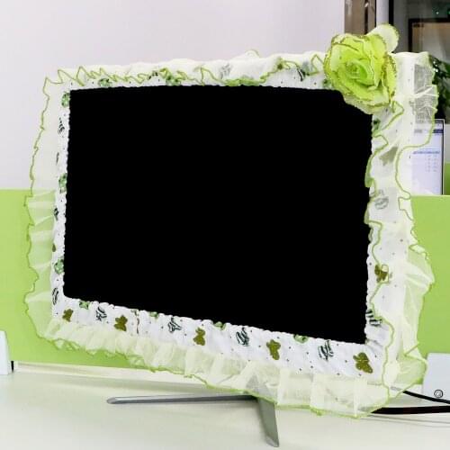 Computer Monitor Protection Tv Dust Cover Screen cover Soft Fabric Craft 17-22 inch Stick Wall-Mounted Desktop Curved Screen