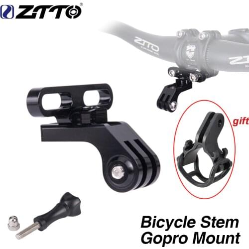 ZTTO 1pc High-Strength Bicycle Stem Gopro Mount Lightweight CNC Holder Universal adapter for XC AM MTB Mountain bike Road Bike