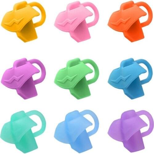 100 pcs Pen grip Silicone Three-finger pen grip pen holder Student writing posture corrector School stationery office writing