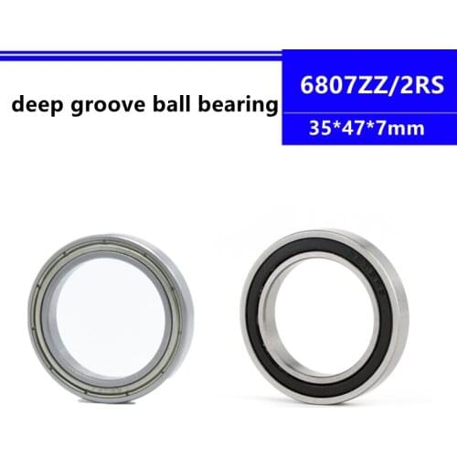 20/50pcs 6807ZZ 6807-2RS 6807Z 6807-2Z 6807RS 6807 61807 ZZ 35*47*7mm thin wall deep groove ball bearing 35x47x7 mm