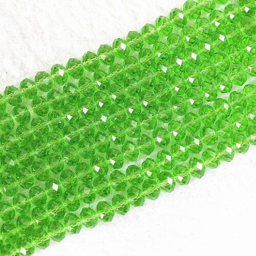 8 color 3*4mm hot sale 10strand/1500pcs Austria crystal glass beads for jewelry making rondelle faceted abacus spacer beads B675
