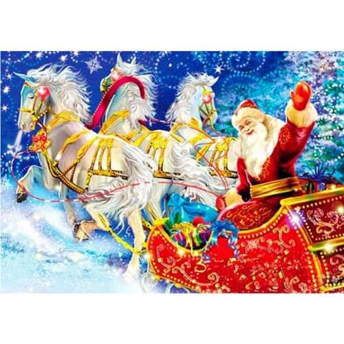 NEW Diamond Embroidery full square Christmas Santa Claus 5D DIY Diamond Painting Cross Stitch Rhinestone Mosaic decor picture