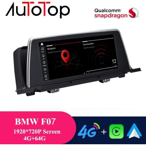 AUTOTOP 10.25" Vertical Screen 2 Din Android 10 Car Multimedia Player for BMW 5 Series F07 GT 2009-2018 4G Android Auto Carplay