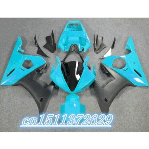 Bo latest blue black Fairing for YZF-R6 03-05 YZF R6 03 04 05 YZFR6 R6 2003-2005 2003 2004 2005