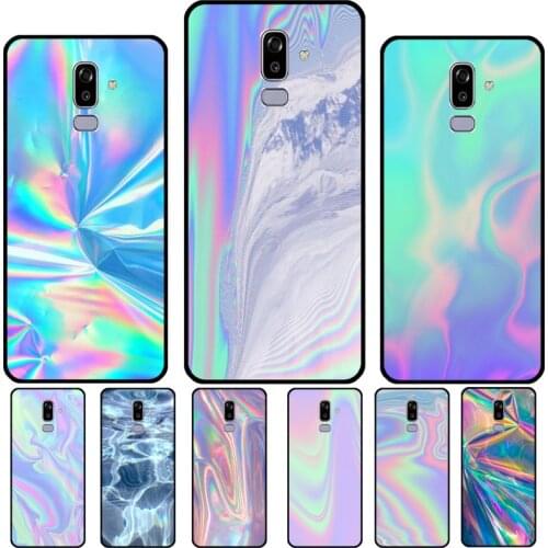 Rainbow Holographic Iridescence For Samsung Galaxy J8 A9 A7 2018 A8 A6 J6 J4 Plus J1 J3 J5 J7 A3 A5 2016 2017 Phone Case