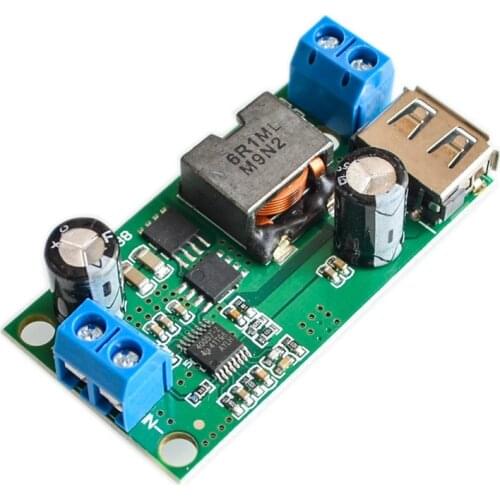 DC-DC 9V 12V 24V 36V To 5V/5A Step-down Module Regulated High Power Vehicle Voltage Stabilized Power Converter Module