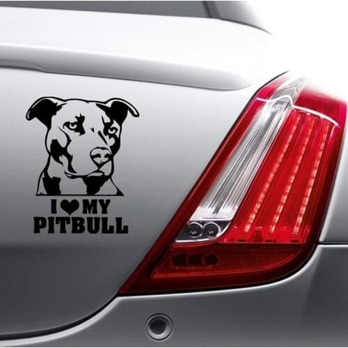 I LOVE MY PITBULL Stickers Car Laptop Vinyl Decal Sticker car sticker