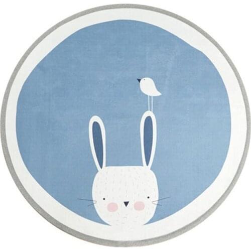 INS Cute Bear Play Mat Baby Infant Kids Crawling Carpet Floor Rug Baby Bedding Blanket Cotton Game Pad Children Room Decor 100CM