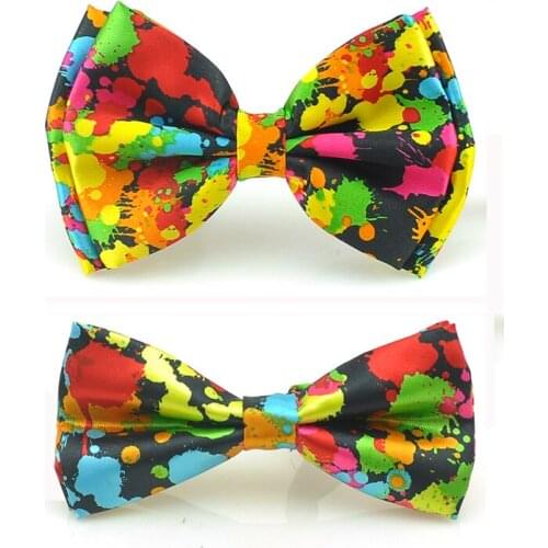 Mens Bow tie for Men Women "2 Halloween Bomb Painting"Design Tuxedo Dress Gravata Party Bowties Butterfly Knot Gift Dropshippg