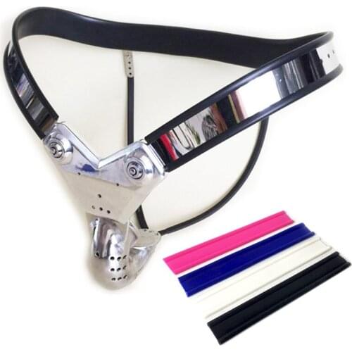 Male Chastity Belt Stainless Steel Chastity Underpant Penis Cage Bondage Chastity Lock Device Y-Type Sex Toys for Men G7-4-68