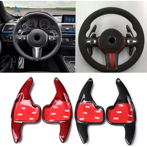 Carbon Fiber Steering Wheel Shift Paddle Shifters For Bmw F30 F10 GT 3 series 5 series F18 X1 M2 M3 M4 M5 M6 X5M X6M