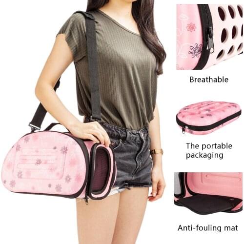 2019 New Dog Carrier Bag Portable Cats Handbag Foldable Travel Bag Puppy Carrying Mesh Shoulder Pet Bags