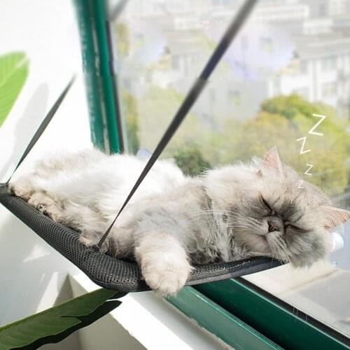 Cat Suction Cup Hanging Bed Cat Sofa Cat Bed Cat Basking In The Sun Cat Durable Seat Cat Window Hammock Pet Products Pink/Black