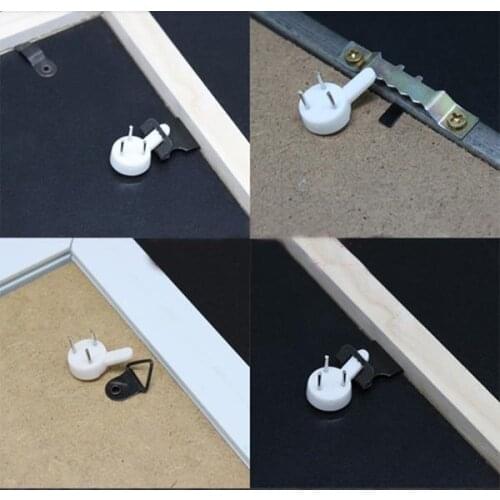 100PCS/Lot durable Wall Clock Hanger Picture Photo Picture Frame Hanger Hanging Hook Holder