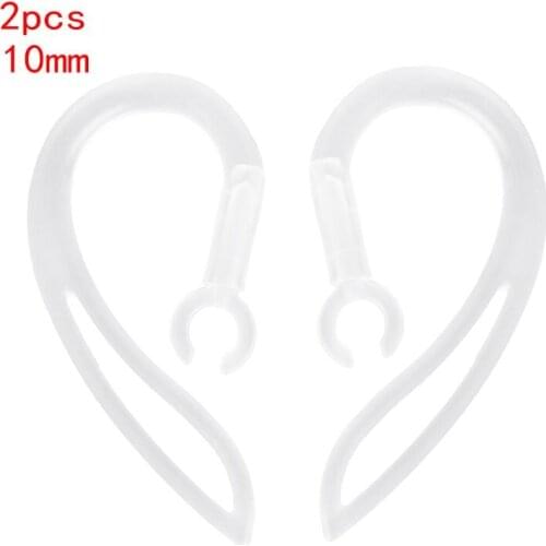 27RA 10mm Bluetooth Earphones Transparent Soft Silicone Ear Hook Loop Clip Headset